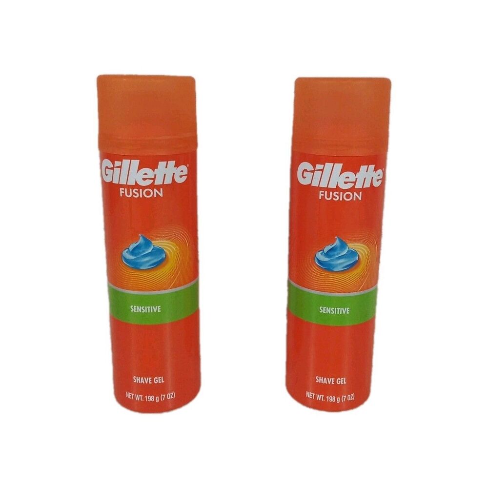 Gillette Sensitive Shaving Cream 2 Bottles New Unopened